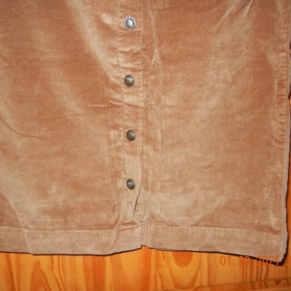 Casual Office Church Date  Corduroy Skirt sz 14 (wsk38) - Picture 6 of 14